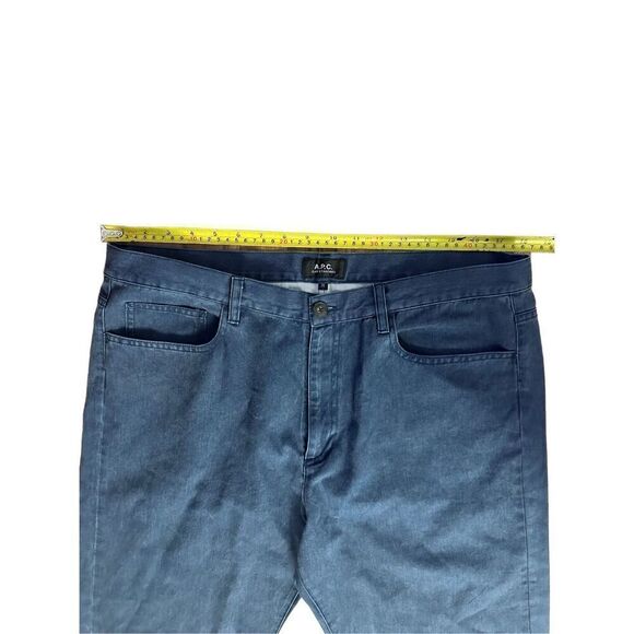 APC  Standard Jeans High-rise straight-leg jeans in thin blue denim Size 36 - Picture 5 of 9